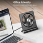 Small Desk Fan, Ultra Quiet USB Fan with 3 Speed Levels and 220° Pivoting Head