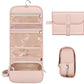 Cosmetics Organizer with Transparent Panel and Metal Hook, Water Resistant