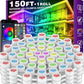 Permanent Outdoor Lights RGB LED System with Bluetooth App Control