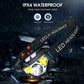 Rechargeable LED Headlamp with Motion Sensor and 1200 Lumen Output, Water Resistant 2-Pack