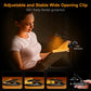 Rechargeable Book Light with Wide Horizontal Head and 360 Degree Flexible Neck, USB-C