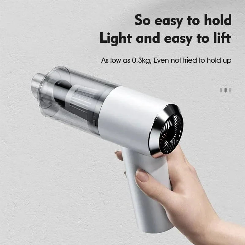 Cordless Handheld Vacuum with Dual Nozzle Attachments and Built-in Light, 5000 Pa Suction All Vera Mart