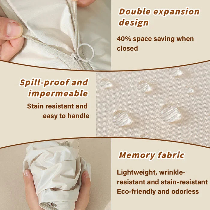 Compression Storage Bag with Built-In Zipper and Moisture-Resistant Fabric, Sturdy Handles