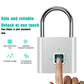 Fingerprint Padlock with App Control and 10-Print Storage, 6-Month Battery
