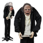 5ft Animated Halloween Figure with Sound-Activated Head Movement and Red LED Eyes, Candy Tray