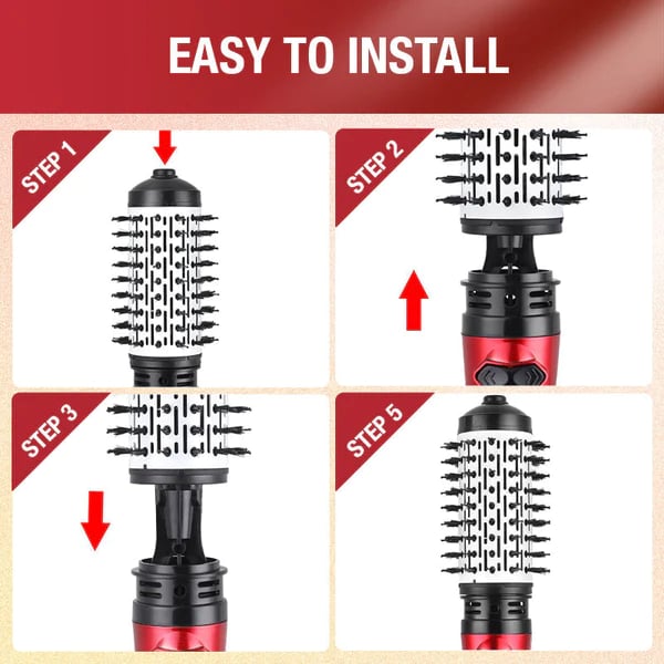 3-in-1 Rotating Hot Air-Hair Styler and Dryer marnetic