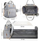 Portable Baby Changing Bag with Convertible Cot and Mosquito Net