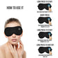 Rechargeable Heated Eye Mask with 3 Heat Modes and Removable Silk Cover