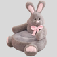 Plush Pet Bed with Raised Edges and Machine Washable Cover for Dogs and Cats