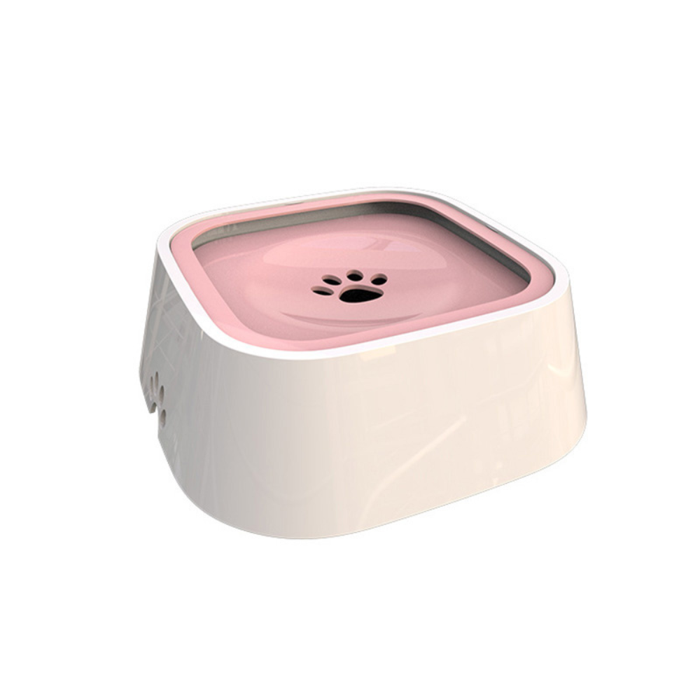 Dog Water Bowl with Floating Disk Control and Non-Slip Base, 1.5 Liter