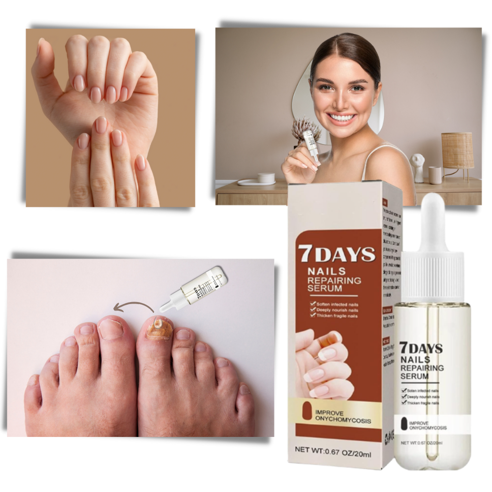 Nail Repair Serum with Brush Applicator and Glycerin, 20ml Bottle