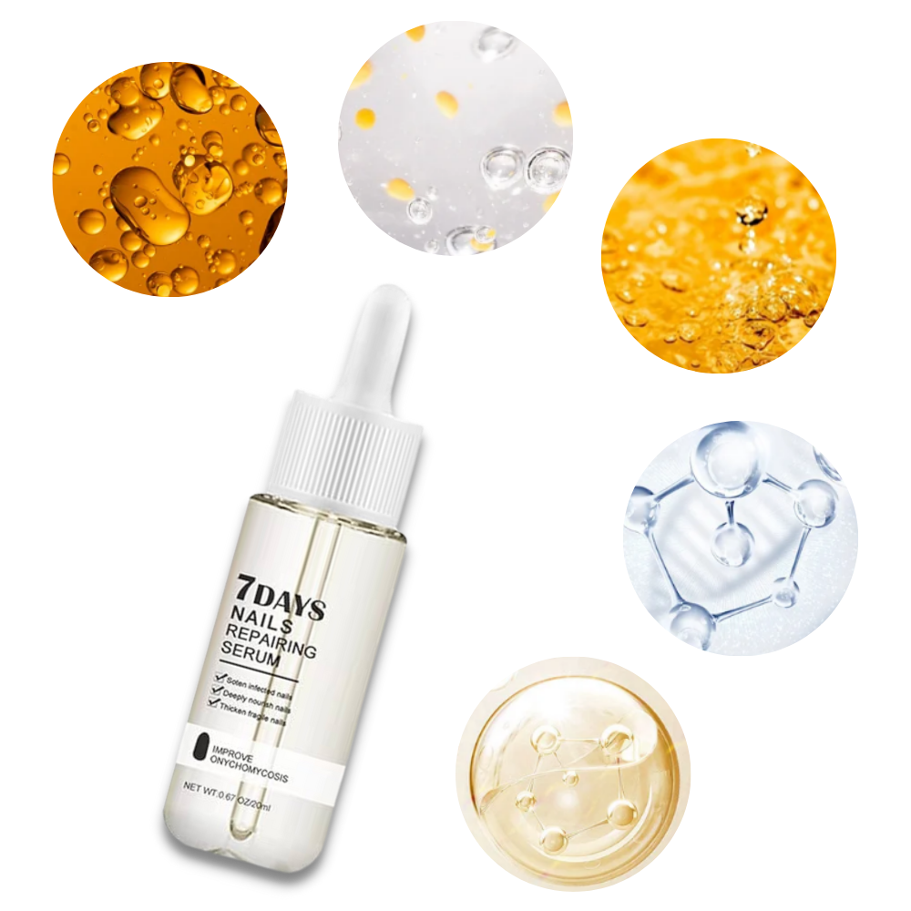 Nail Repair Serum with Brush Applicator and Glycerin, 20ml Bottle