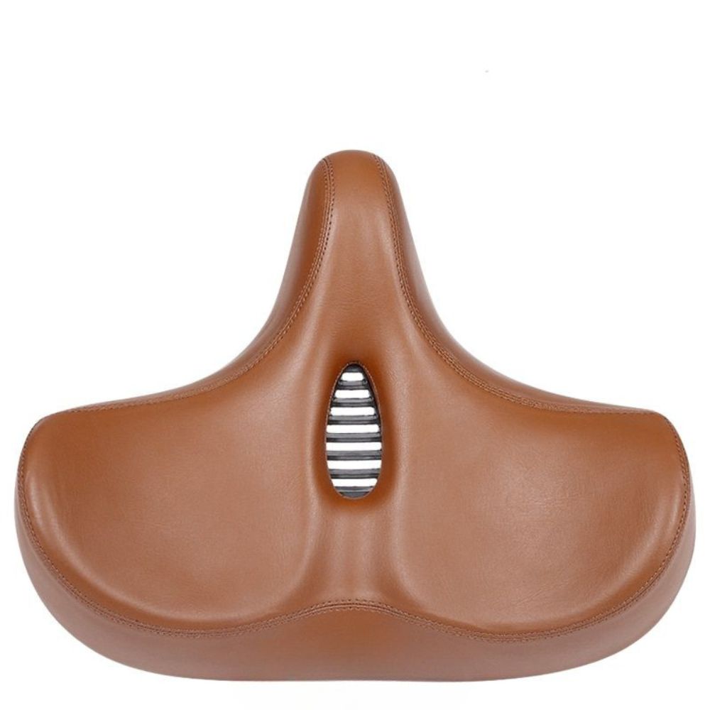 Oversized Bike Saddle with Dual Spring Suspension and Ventilated Foam Cushion