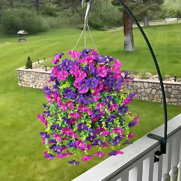 UV Resistant Artificial Morning Glory Hanging Decor