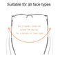 Folding Reading Glasses with 90° Spring Hinge and Stainless Steel Frame, Ultra Compact