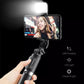 Wireless Selfie Stick with Fill Light and Tripod Base, 43.3 Inch Extension
