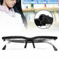 Variable Focus Glasses with Dial Adjustment and Polycarbonate Lenses, +1 to +4 Diopters