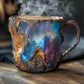 Mineral Crystal Coffee Mug with Insulating Thick Walls and Microwave Safe, 350-450ml