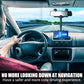 Phone Holder with 360 Degree Rotation and Four Jaw Grip for Rearview Mirror