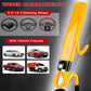 Anti-Theft Steering Wheel Lock with Four-Hook System and Double Row Cylinder
