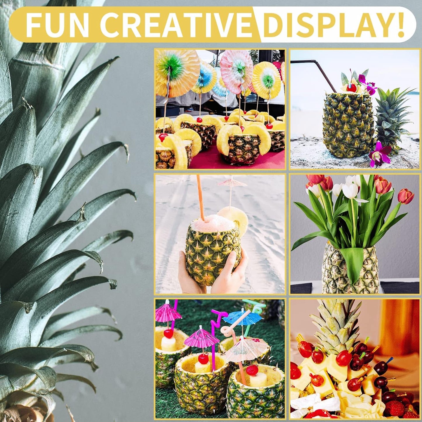 Spiral Pineapple Corer with Serrated Blade and Detachable Handle
