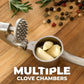 Handheld Garlic Press with 37 Precision Holes and Ergonomic Grip