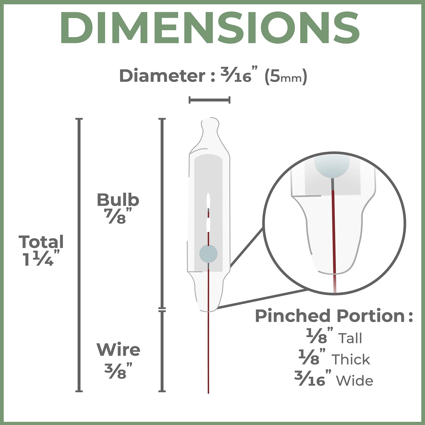 Mini Christmas Light Bulbs with Pinched Base and Clear Glass, 100 Count Pack