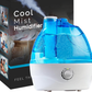 Ultrasonic Cool Mist Humidifier with 360 Degree Nozzle and Auto Shutoff, 2.2L Tank