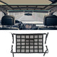 Overhead Vehicle Storage Net with Zipper Access and Buckle Mounting