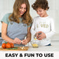 Handheld Garlic Press with 37 Precision Holes and Ergonomic Grip