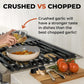 Handheld Garlic Press with 37 Precision Holes and Ergonomic Grip