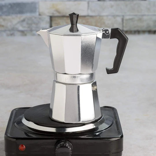 Stovetop Espresso and Coffee Maker, Moka Pot for Italian and Cuban Café Brewing