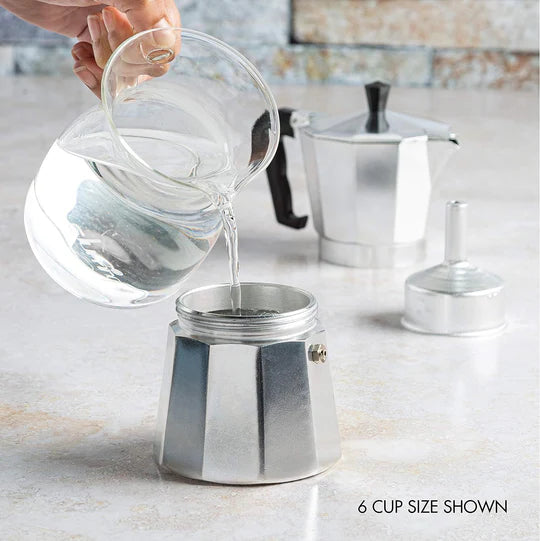 Stovetop Espresso and Coffee Maker, Moka Pot for Italian and Cuban Café Brewing
