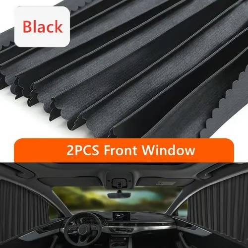 Magnetic Car Window Shade with UV Protection and Sliding Track System