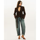 Women's Long Sleeve Blazer with Attached Scarf and Tailored Fit, Single-Breasted