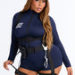 Police Officer Costume Set with Zip Romper, Body Harness, Handcuffs, and Hat
