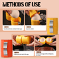 Egg Cracker with Stainless Steel Press Plate and Ergonomic Holder, Dishwasher Safe