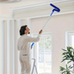 Extendable Ceiling Fan Duster with Bendable Microfiber Head and Aluminum Pole