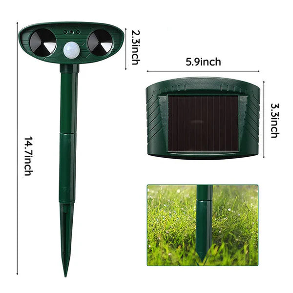 Ultrasonic Motion-Activated Armadillo Repellent