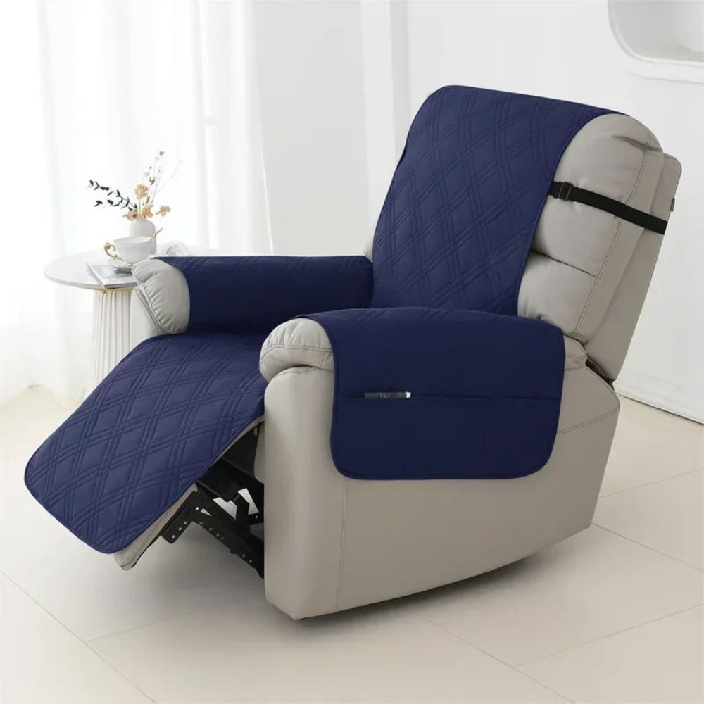 Quilted Chair Cover with Liquid-Repellent Fabric and Pet-Resistant Stitching