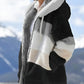 Women’s Contrasting Lamb Wool Padded Coat