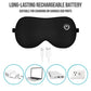 Rechargeable Heated Eye Mask with 3 Heat Modes and Removable Silk Cover