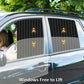 Magnetic Car Window Shade with UV Protection and Sliding Track System