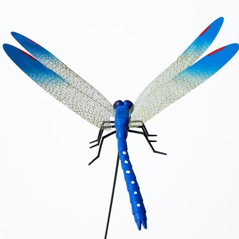 Realistic Dragonfly Clip with Metal Fastener and 3D Printed Wings for Insect Deterrent