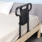 Bed Rail with Storage Pouch and 136kg Capacity, Aluminum Alloy Frame