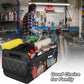 Foldable Car Trunk Organizer with Adjustable Dividers and Water Resistant Fabric