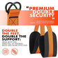 Pull Up Assist Band with Double Foot System and Steel Hooks
