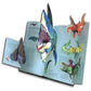 3D Pop Up Dinosaur and Sea Monster Book with Hardcover Binding and Educational Facts
