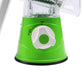 Rotary Vegetable Grater with Three Interchangeable Blades and Suction Base