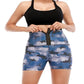 Women's Solid High Waist Breathable Waistband Sauna Shorts, Breathable Comfortable Tummy Control Hip Lift Sauna Shorts, Ladies Sportswear for Indoor Outdoor Wear allveramart